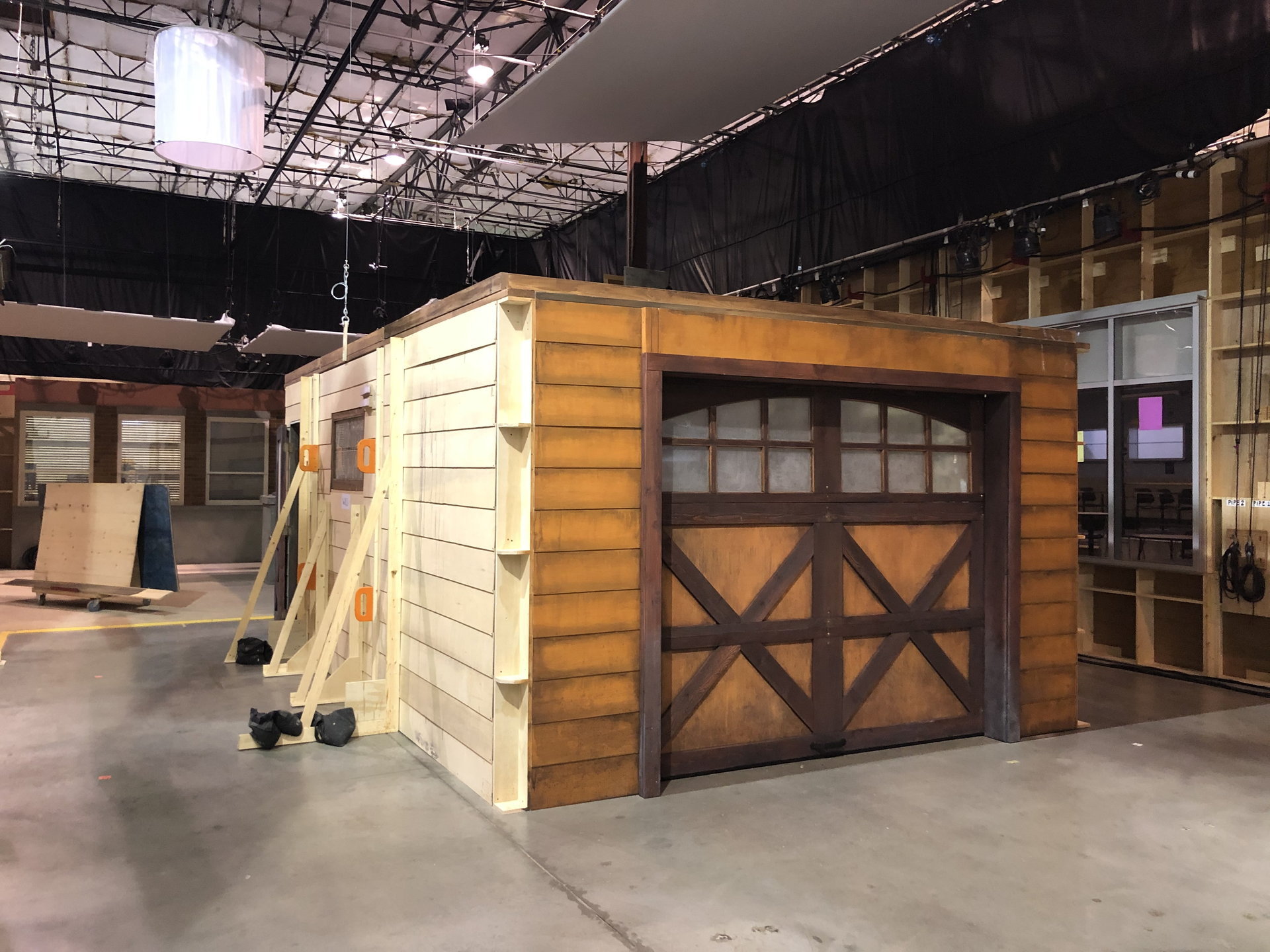 Behind the scenes on set