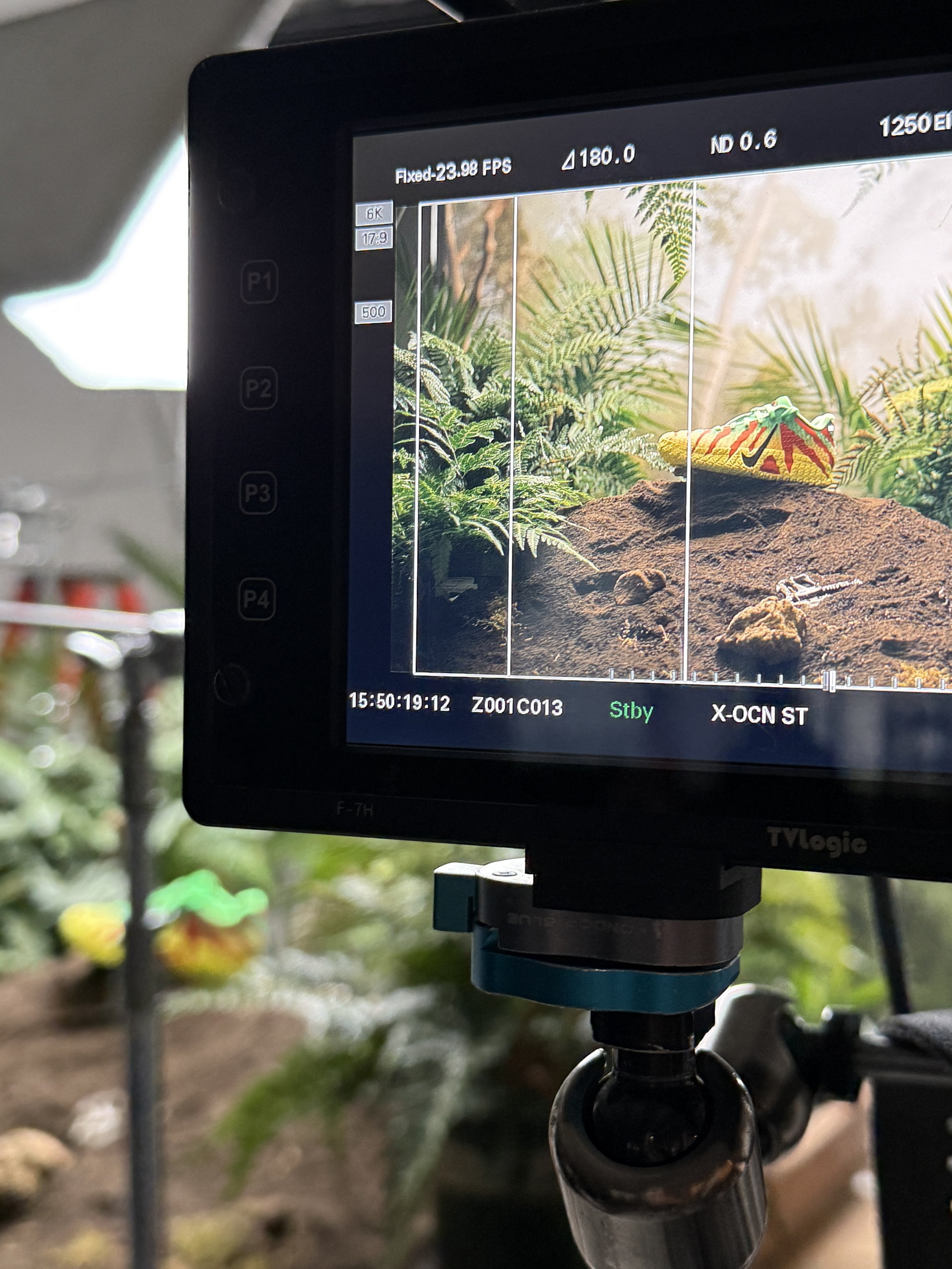 Behind the scenes on set