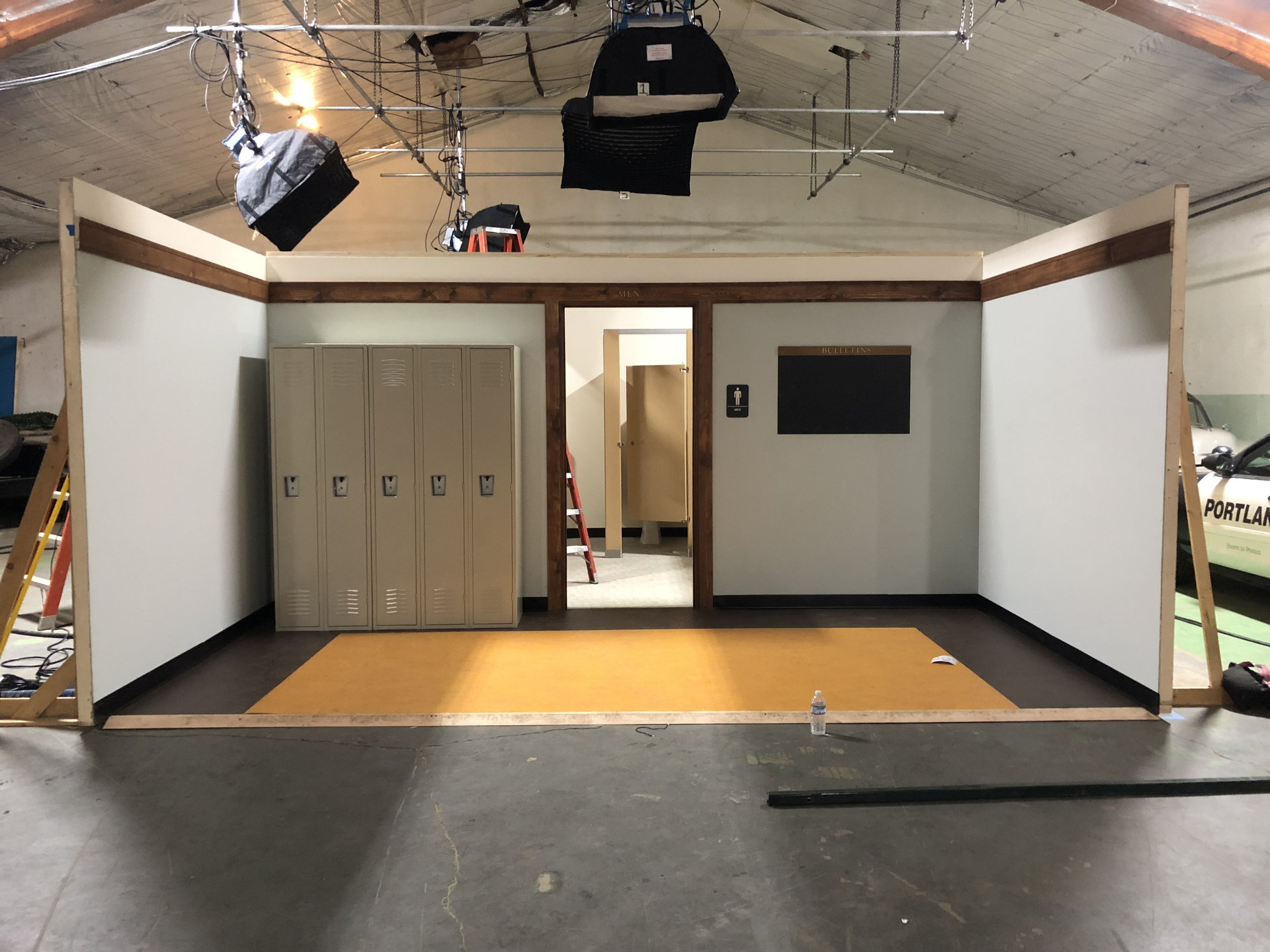 Behind the scenes on set