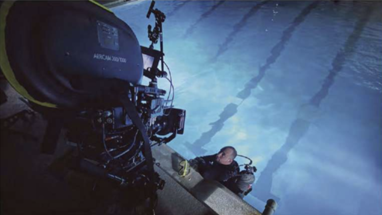 Behind the scenes on set
