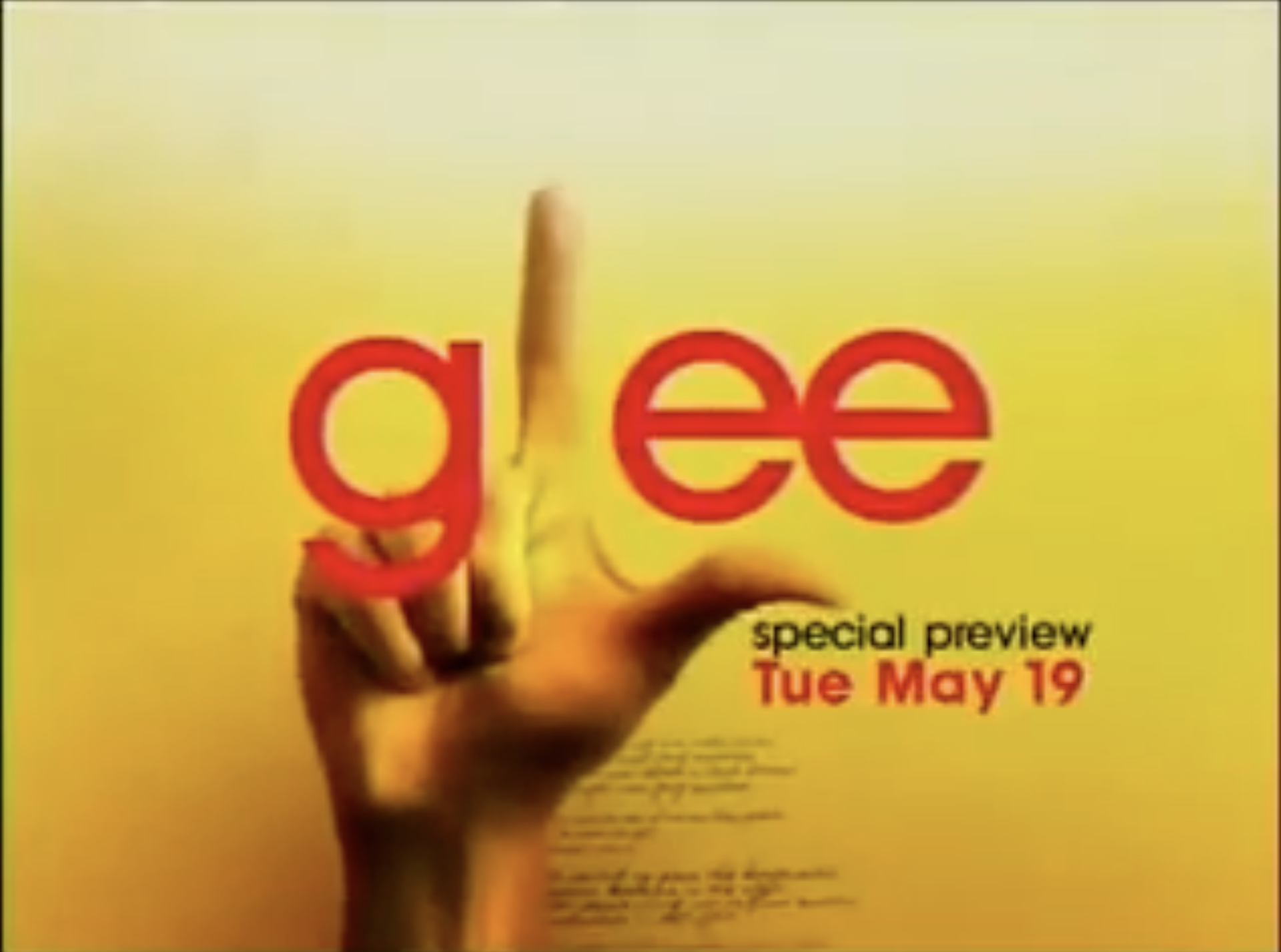 Glee pilot production still