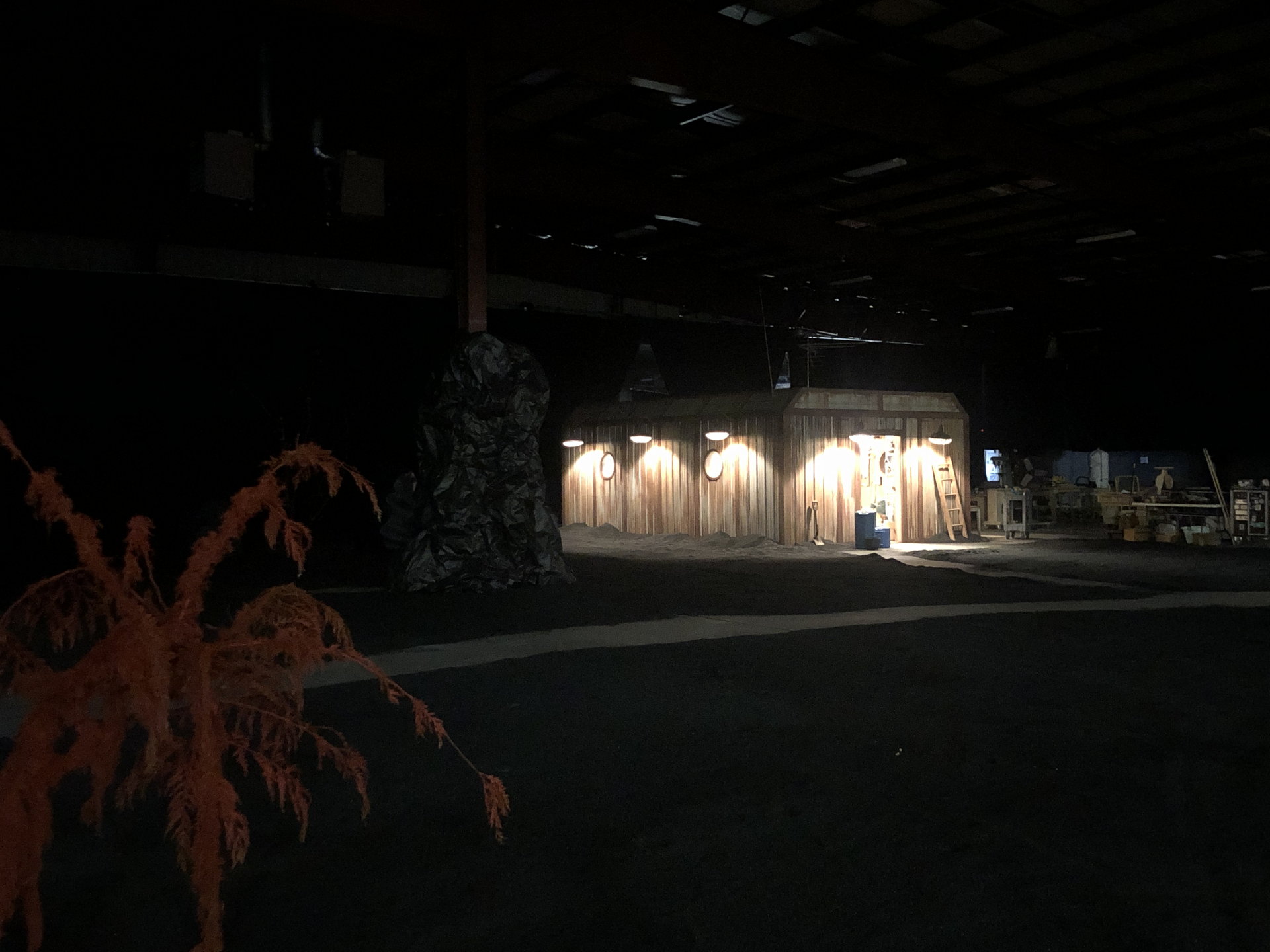 The Girl in the Woods production still