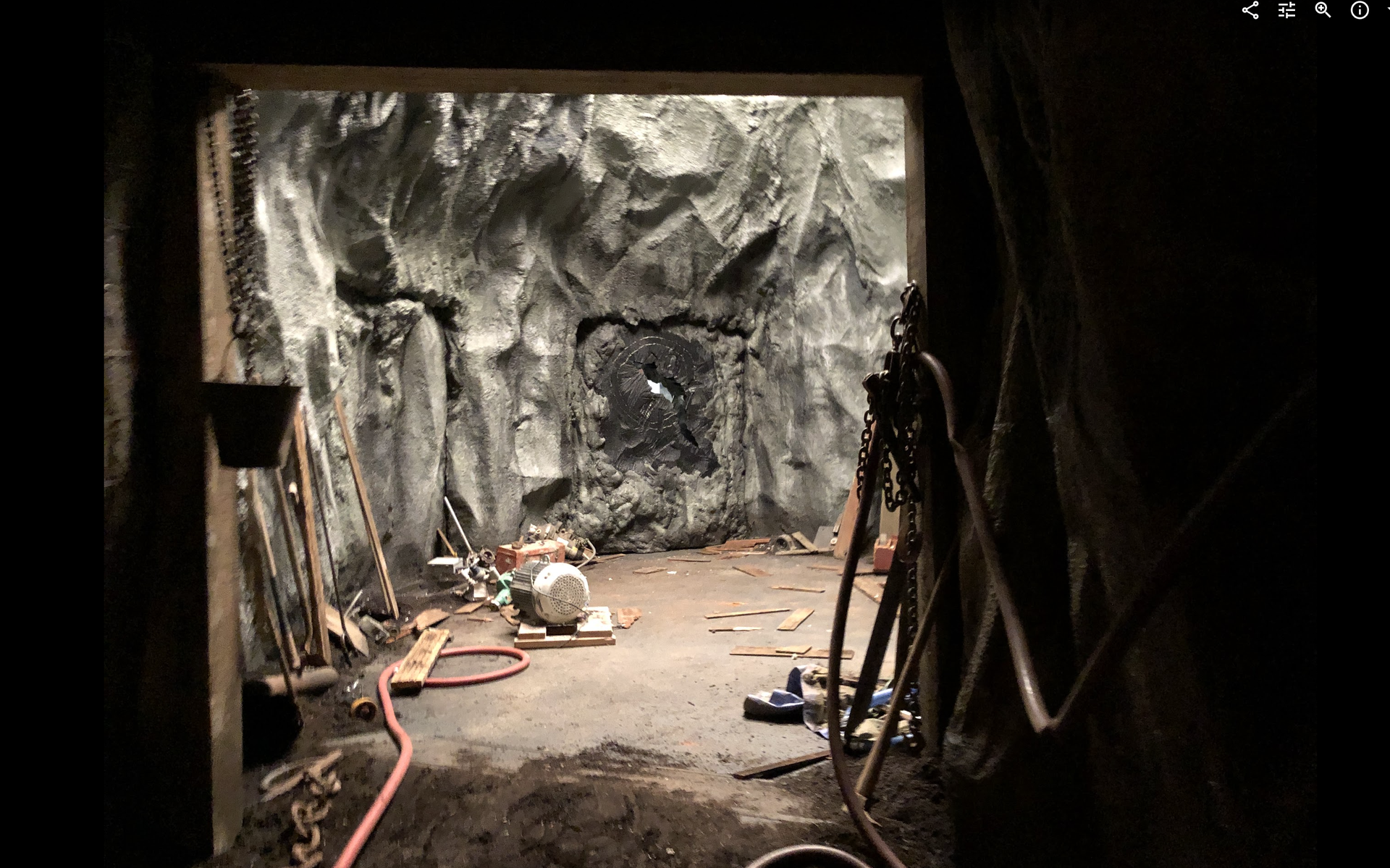 The Girl in the Woods production still