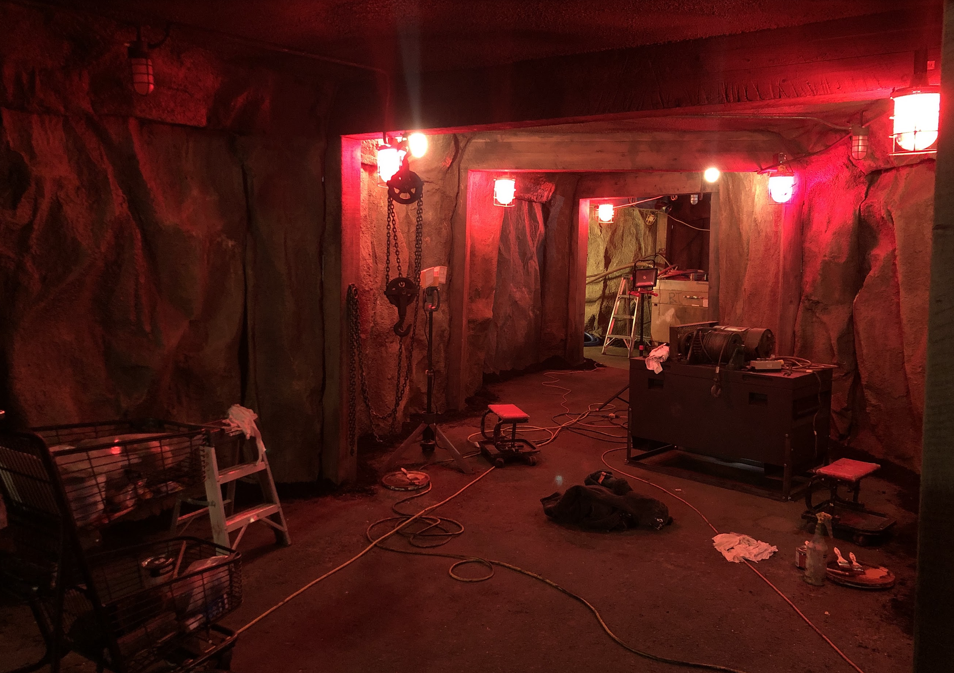 The Girl in the Woods production still